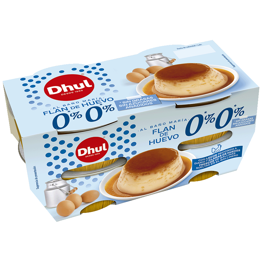 FLAN DE HUEVO 0% 0% 100 G. PACK 4