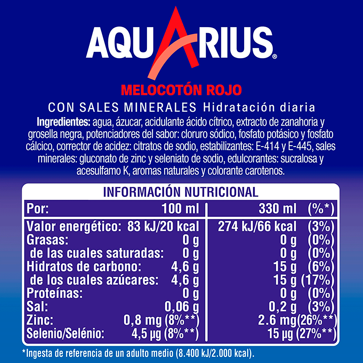 BEBIDA ISOT&Oacute;NICA MELOCOT&Oacute;N ROJO 1,5 LITROS