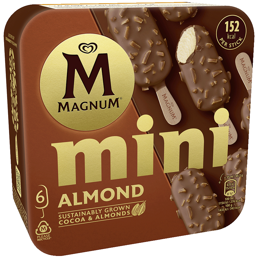 HELADO DE ALMENDRAS MINI 55 G. PACK 6