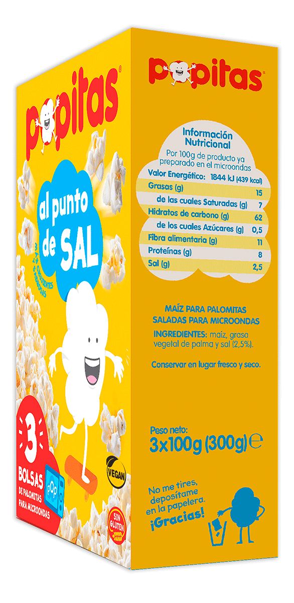 PALOMITAS ORIGINALES 100 G. PACK 3