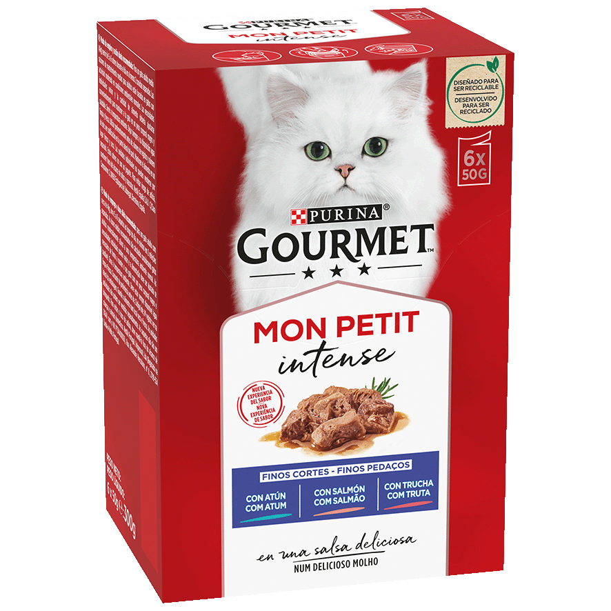 COMIDA PARA GATOS SELECCI&Oacute;N DE PESCADOS 50 GRS. PACK 6