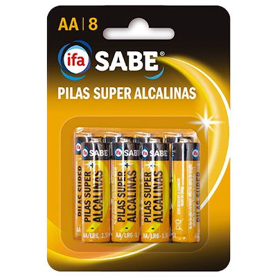 PILAS SUPER ALCALINAS AA LR6 8 UDS.
