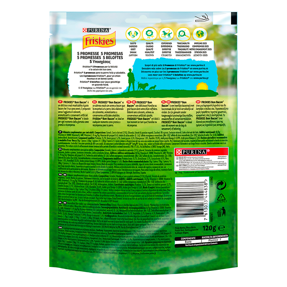SNACKS BON BACON 120 G.