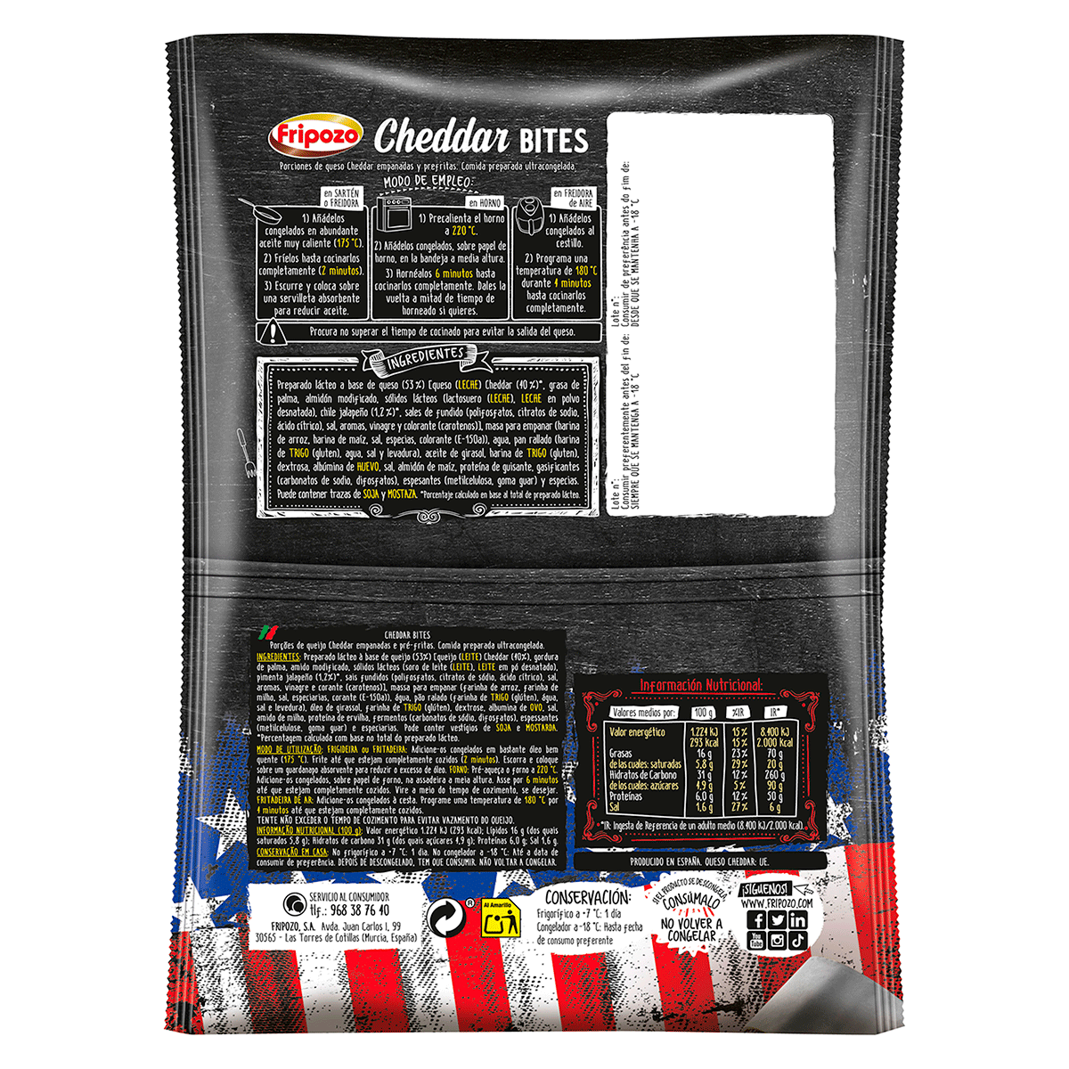 CHEDDAR BITES 250 G.