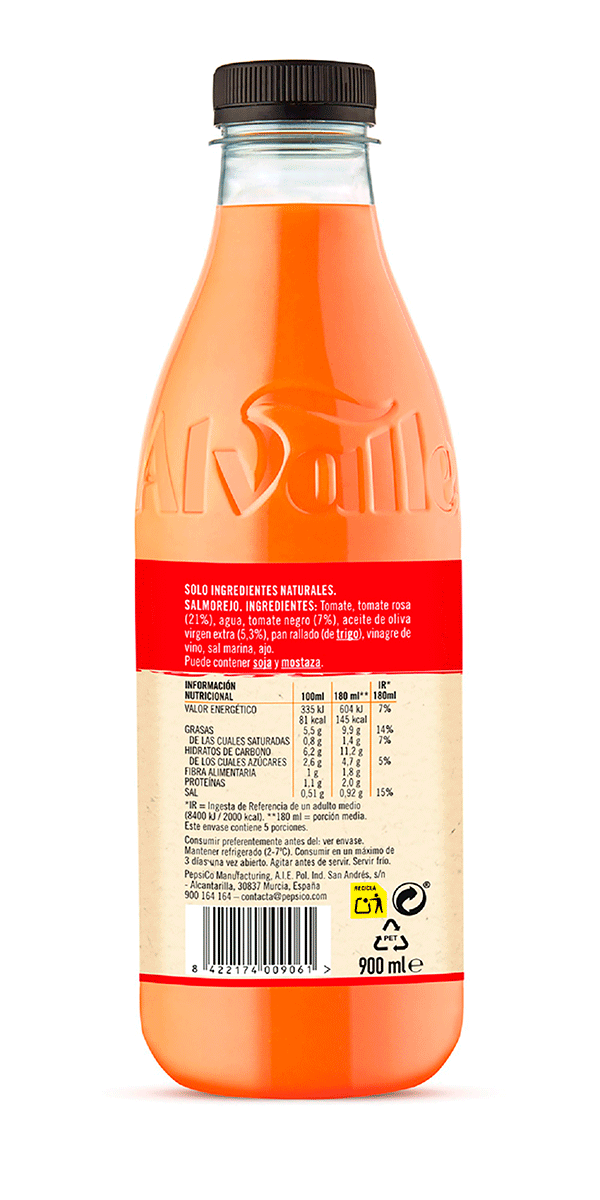 SALMOREJO FRESCO 900 ML.