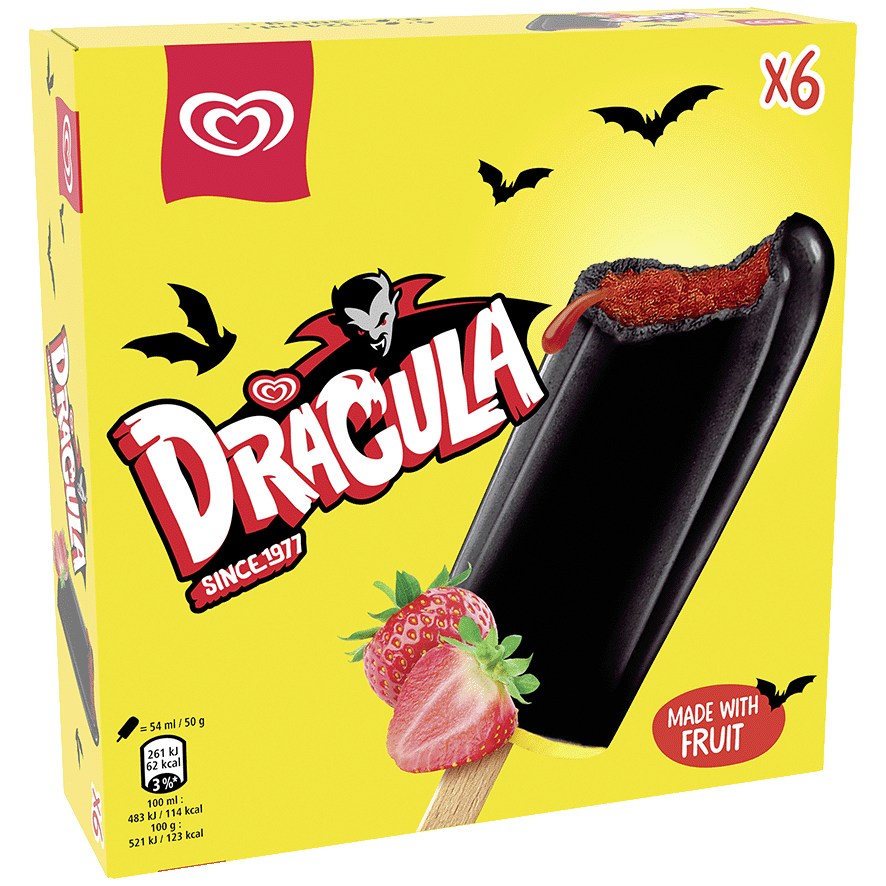HELADO DR&Aacute;CULA 50 G. PACK 6 UNIDADES