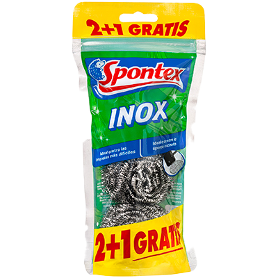 ESTROPAJO INOX PACK 2