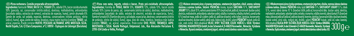 PIZZA FORNO DI PIETRA CARBONARA 300 G.