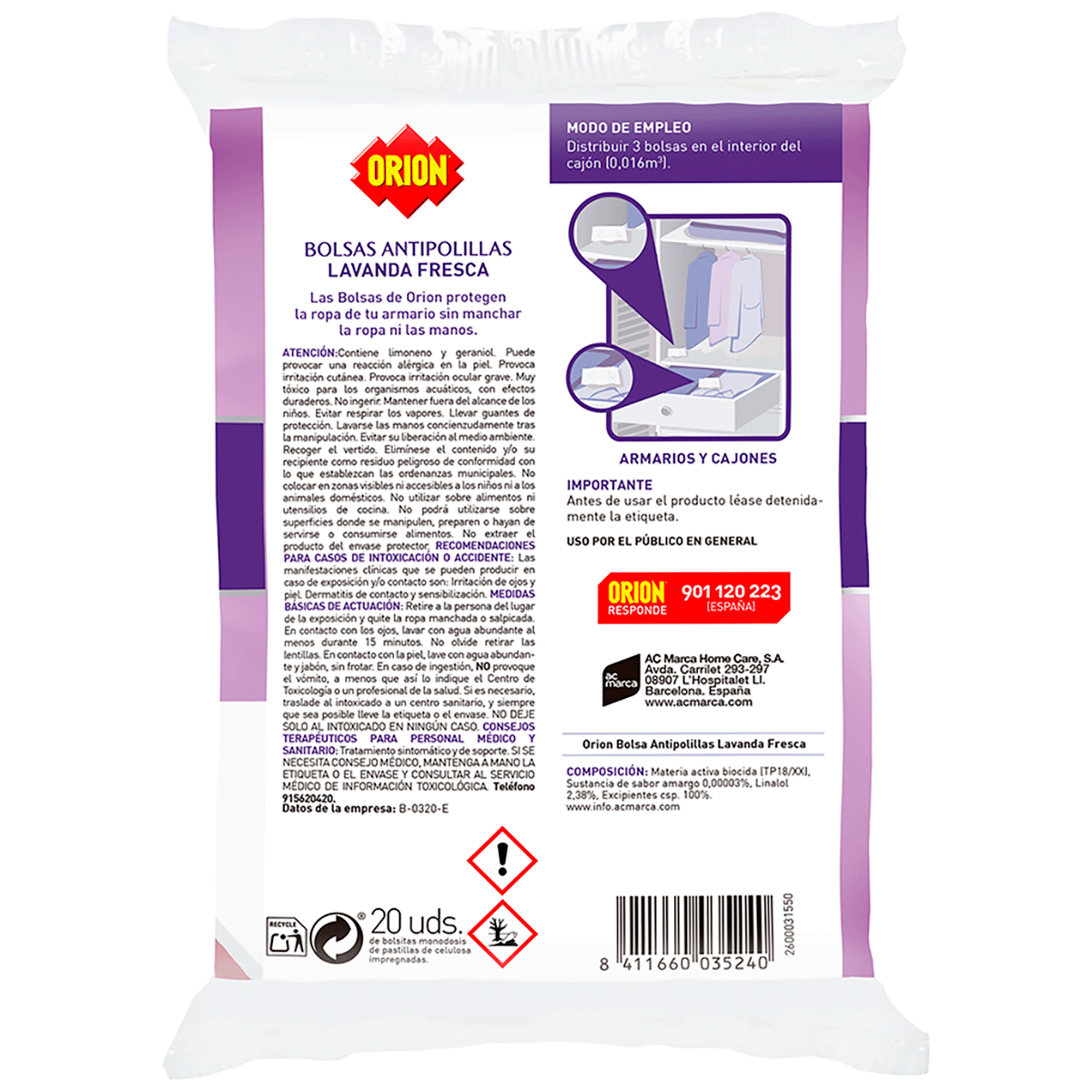 BOLAS DE LAVANDA 20 UDS.