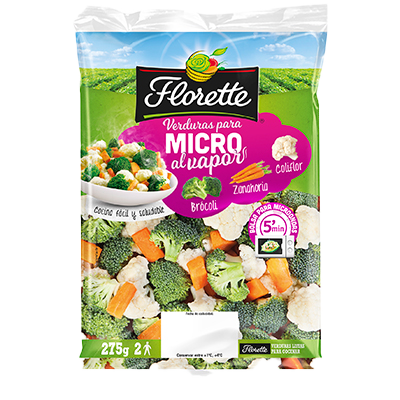 BROCOLI, COLIFLOR Y ZANAHORIA PARA MICRO 275 G.