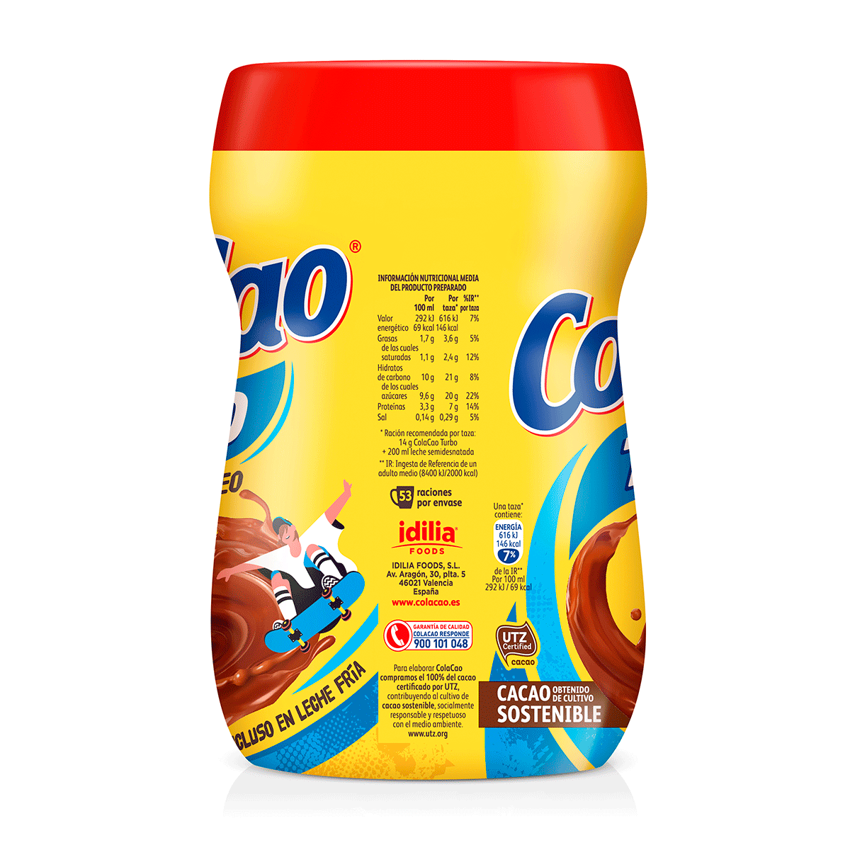 CACAO SOLUBLE TURBO 750 G.