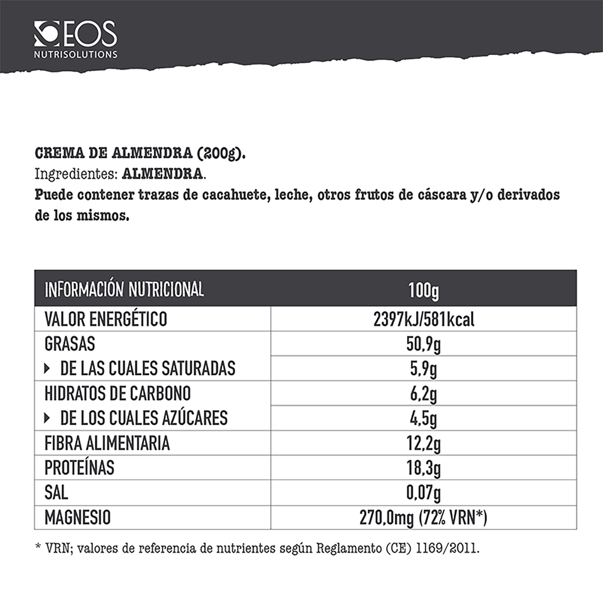 CREMA DE ALMENDRAS 200 G.