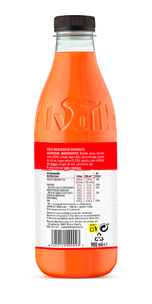 GAZPACHO FRESCO 900 ML.