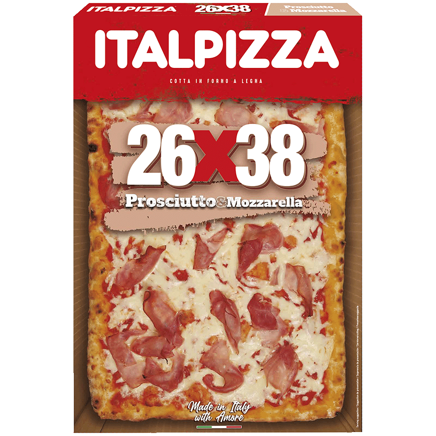 PIZZA PROSCIUTTO & MOZZARELLA 560 G.