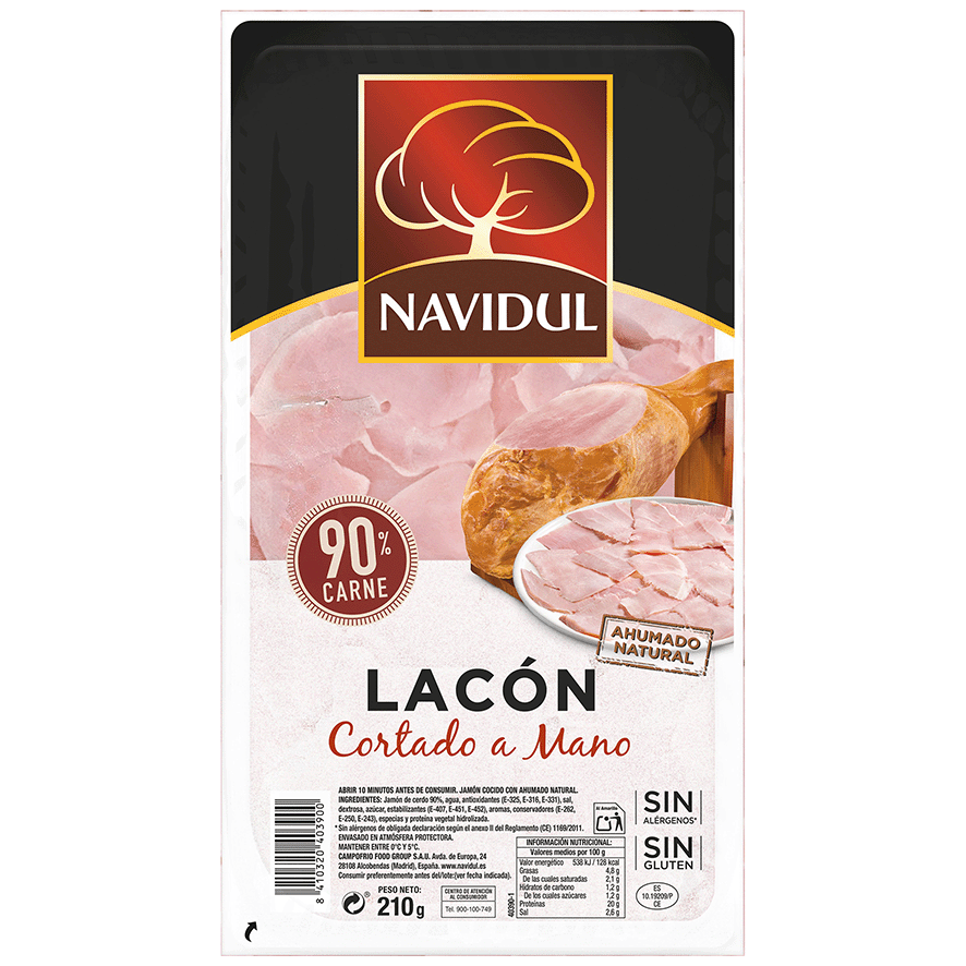 LAC&Oacute;N CORTADO A MANO 210 G.