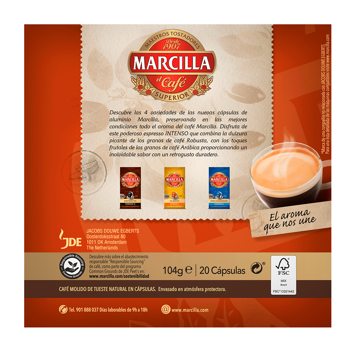 CAF&Eacute; ESPRESSO INTENSO 20 C&Aacute;PSULAS