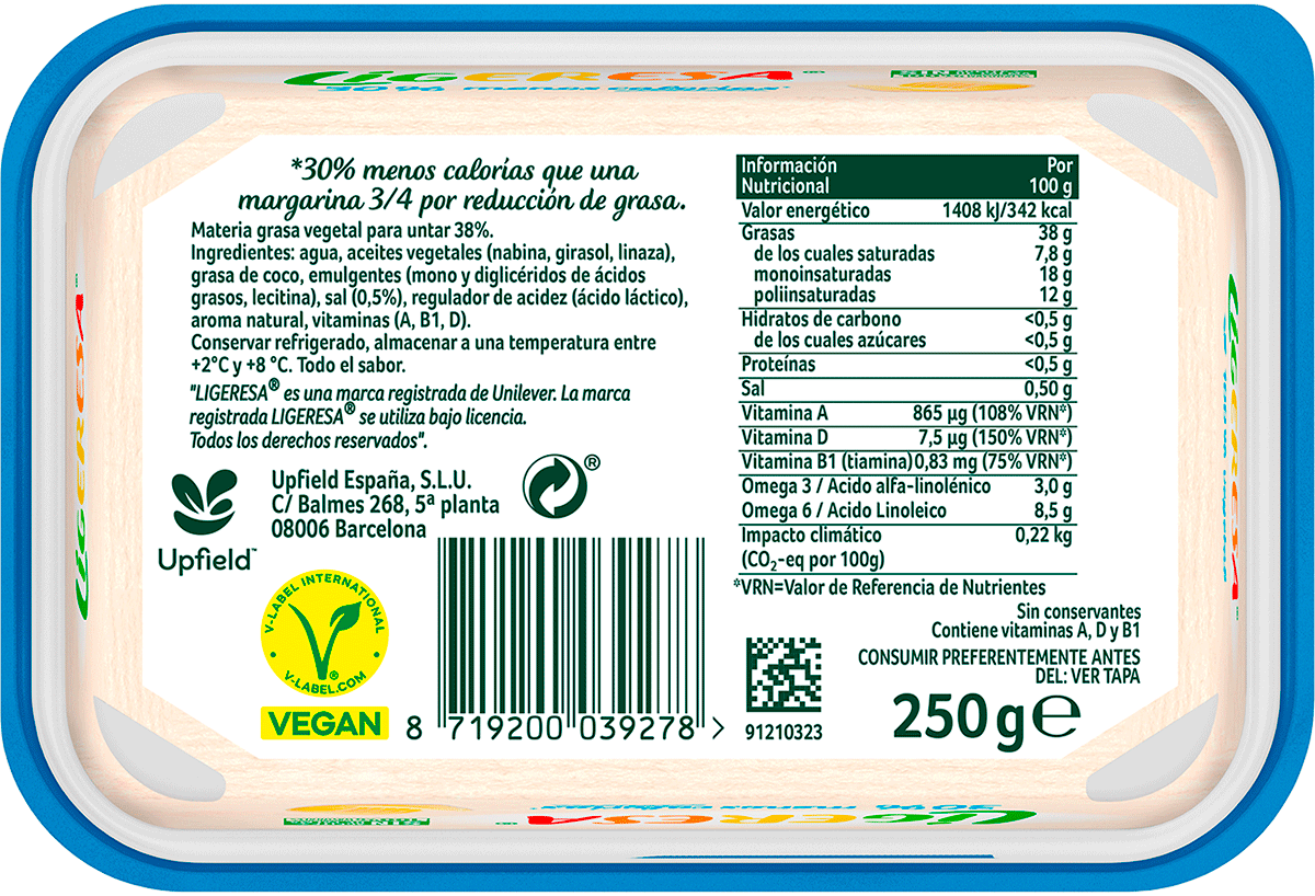 MARGARINA 250 G.