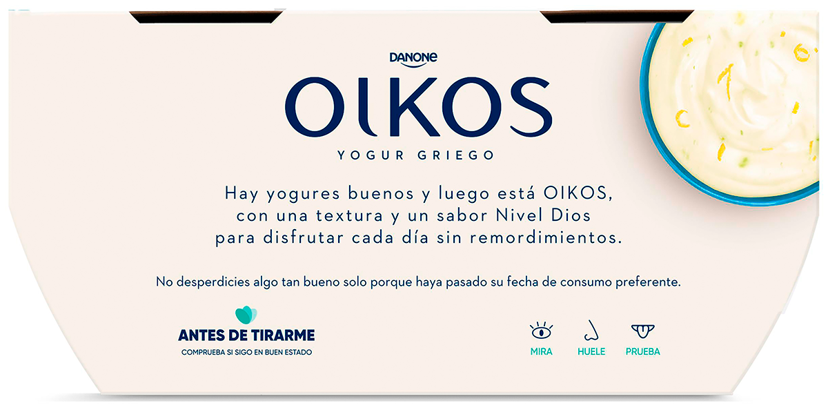 YOGUR GRIEGO SABOR LIMA LIM&Oacute;N 110 G. PACK 4