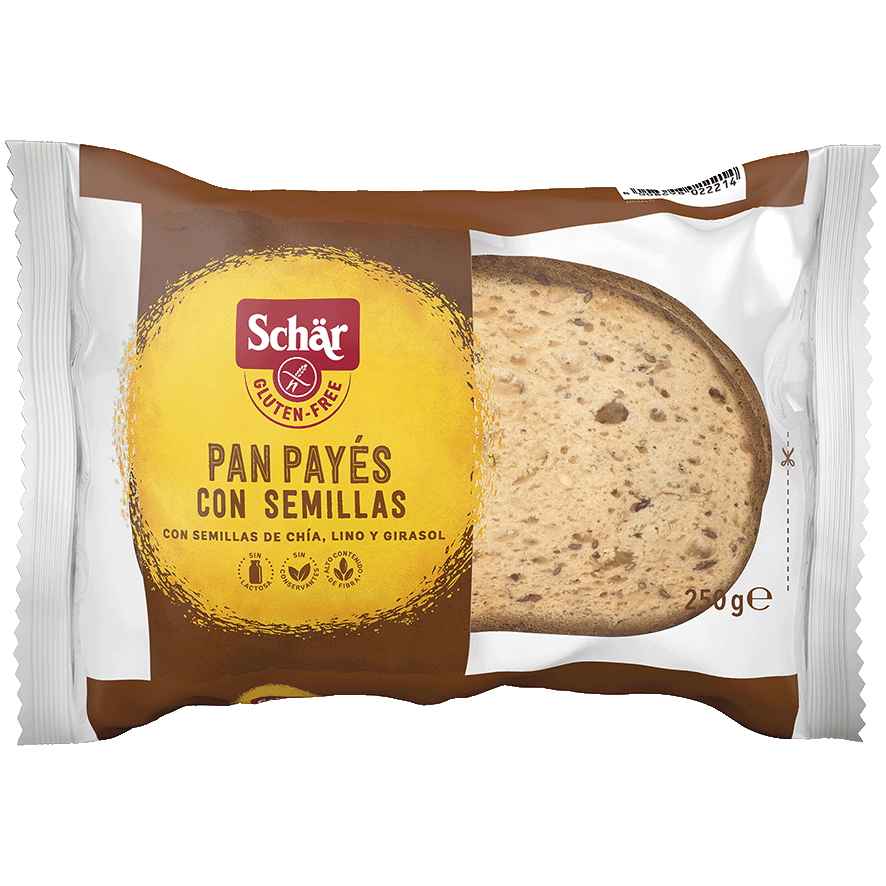 PAN PAYES CON SEMILLAS SIN GLUTEN 250 G.