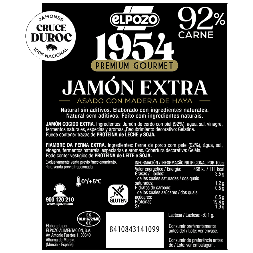 JAM&Oacute;N EXTRA NATURAL PREMIUM GOURMET 1954 EL KILO