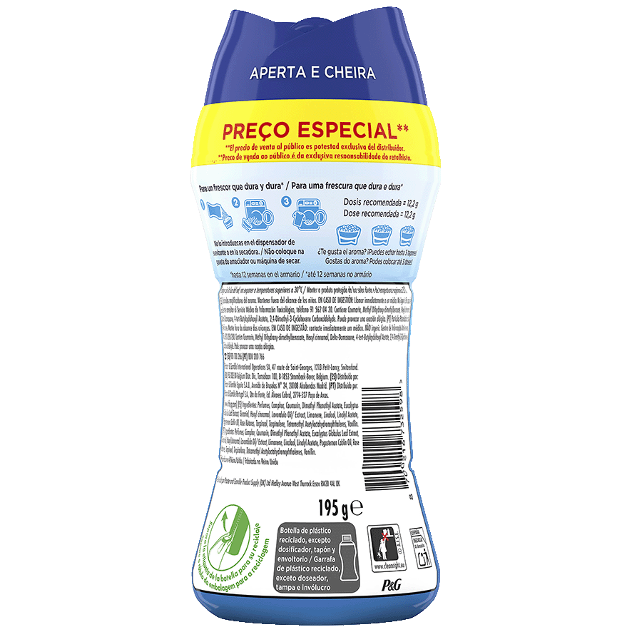 PERLAS PERFUMADAS FRESCOR DE ABRIL 195 G.