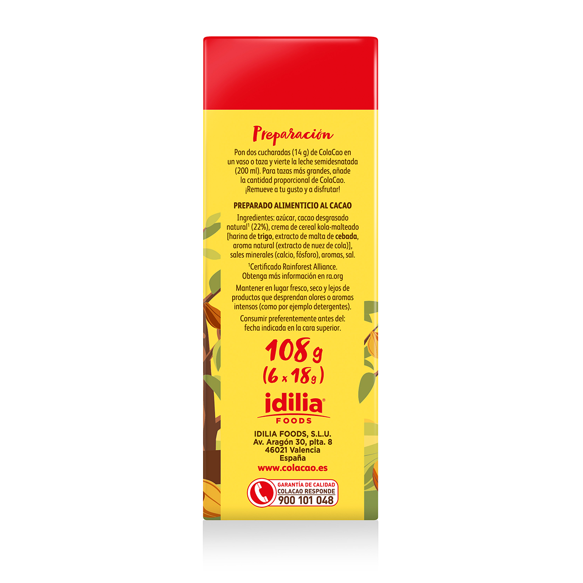 CACAO SOLUBLE 6 SOBRES