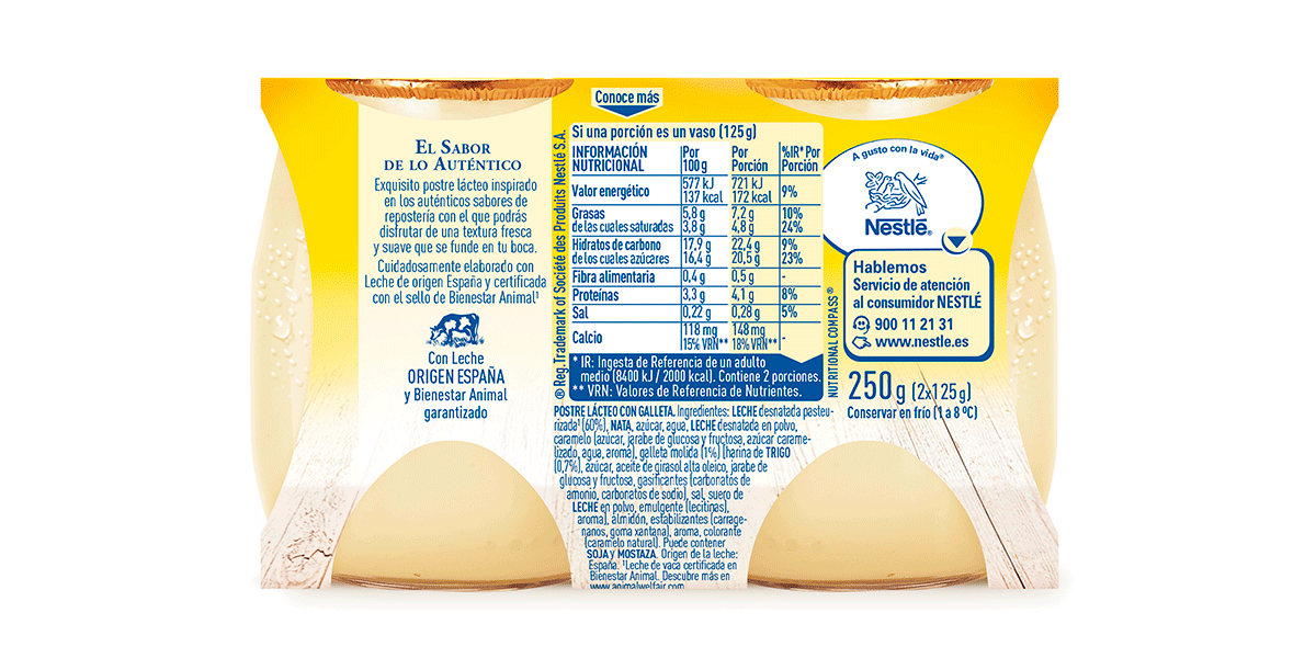 DEL&Iacute;CIAS DE GALLETA MAR&Iacute;A 125 G. PACK 2