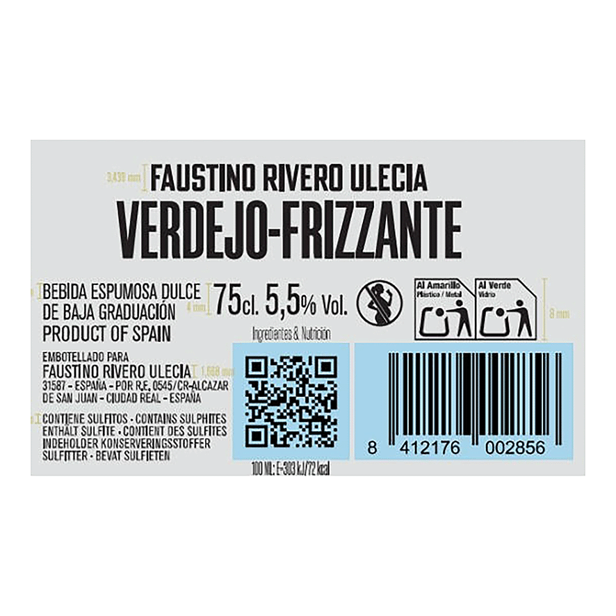 VINO VERDEJO FRIZZANTE 75 CL.