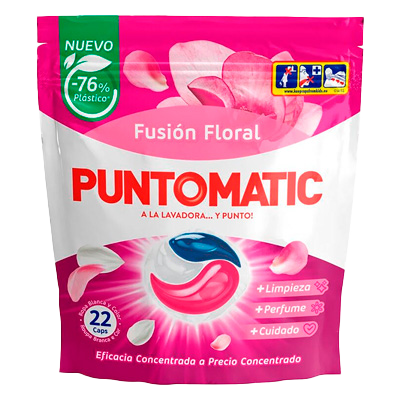 DETERGENTE FUSI&Oacute;N FLORAL 22 C&Aacute;PSULAS