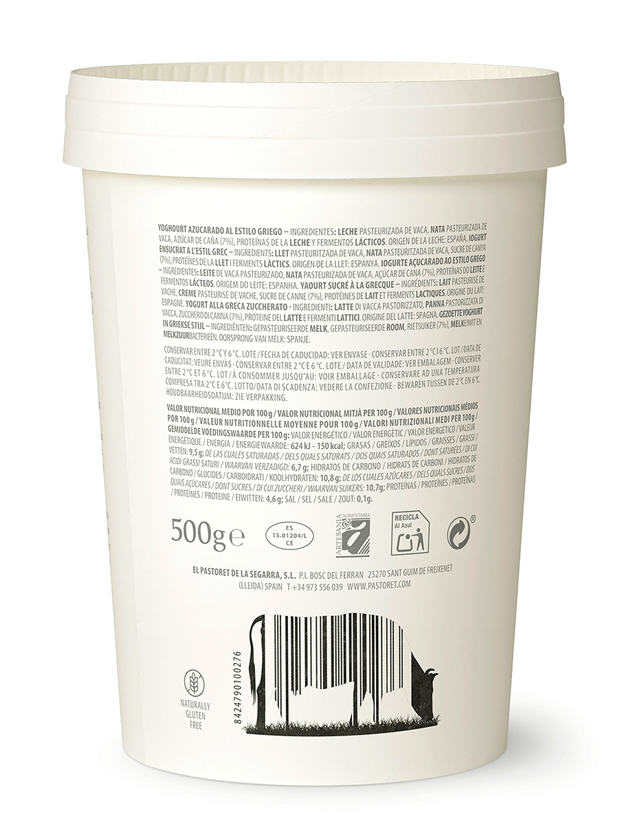 YOGUR AL ESTILO GRIEGO 500 G.