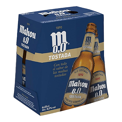 CERVEZA TOSTADA 0,0% 25 CL. PACK 6