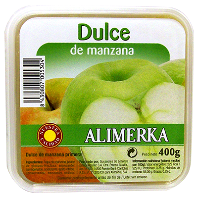DULCE DE MANZANA 400 G.