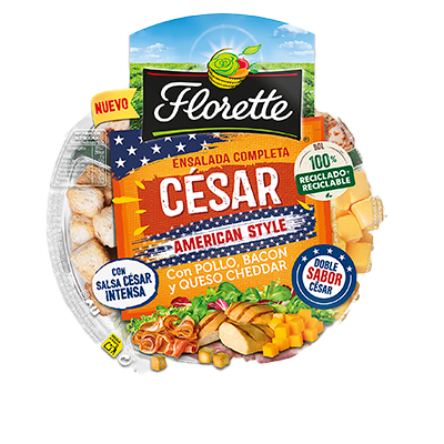ENSALADA COMPLETA C&Eacute;SAR AMERICAN STYLE 200 G.