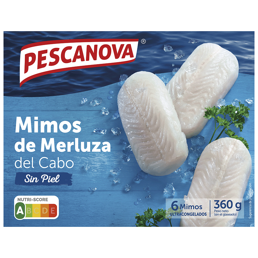 MIMOS DE MERLUZA 360 G.