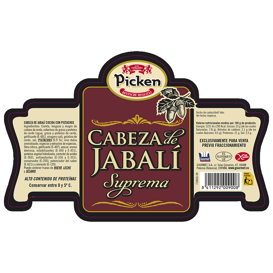 CABEZA DE JABALI SUPREMA EL KILO