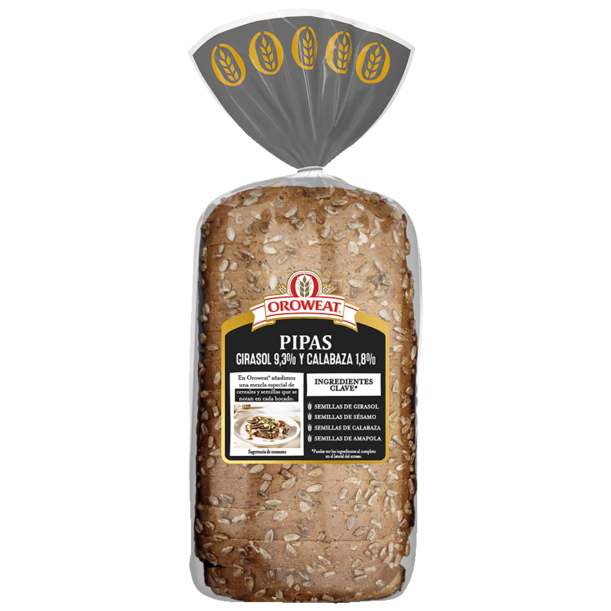 PAN CON PIPAS 550 G.