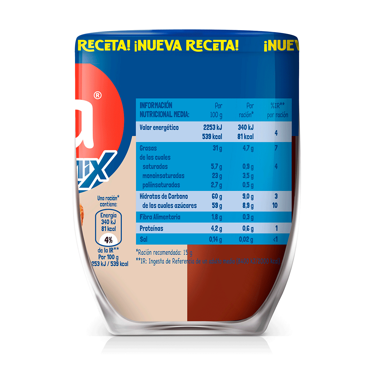 CREMA DE CACAO CHOCOLECHE 360 G.