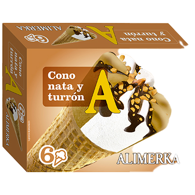 HELADO DE NATA Y TURRON PACK 6