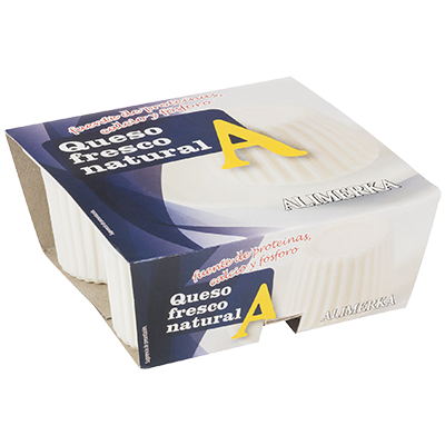 QUESO FRESCO NATURAL 62,5 GRS. PACK 4