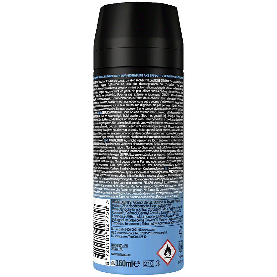 DESODORANTE ICE CHILL 150 ML.