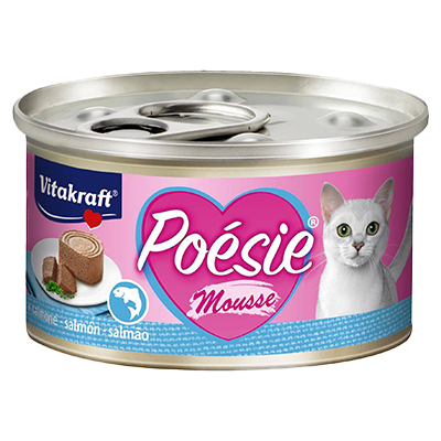 MOUSSE DE SALM&Oacute;N PARA GATOS POESIE 85 G.