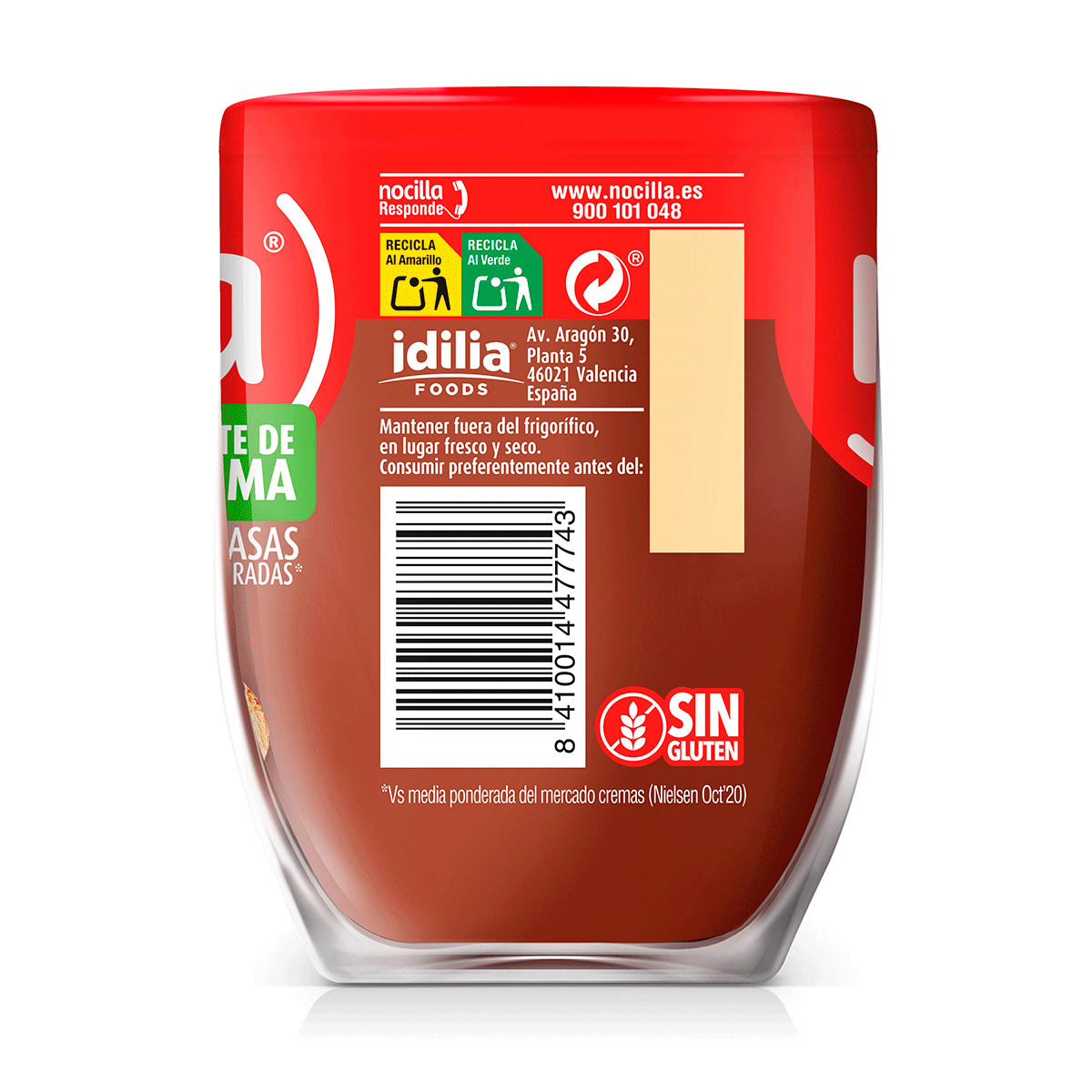 CREMA DE CACAO ORIGINAL 360 G.