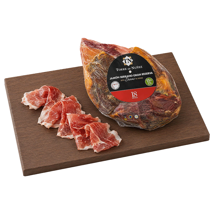 JAM&Oacute;N SERRANO RVA DUROC 25% MENOS SAL EL KILO