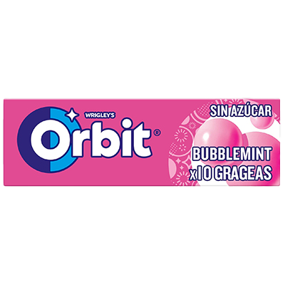 CHICLES SABOR BUBBLEMINT 10 UDS.