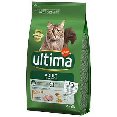 COMIDA CON POLLO PARA GATOS ADULTOS 1,5 KILOS