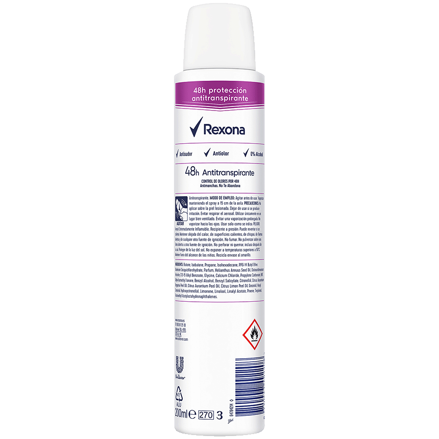 DESODORANTE INVISIBLE ANTIMANCHAS 48 H. 200 ML.