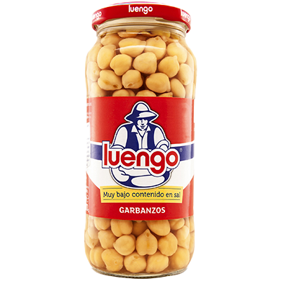 GARBANZOS COCIDOS BAJOS EN SAL 400 G.
