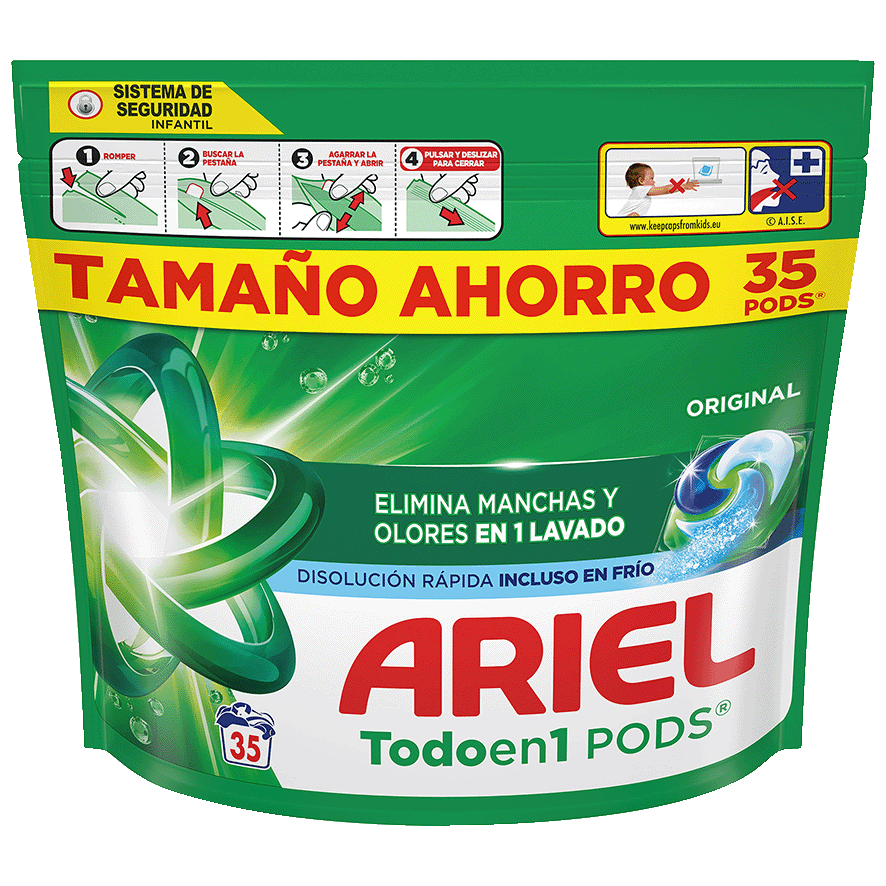 DETERGENTE ORIGINAL TODO EN 1 35 CAPSULAS