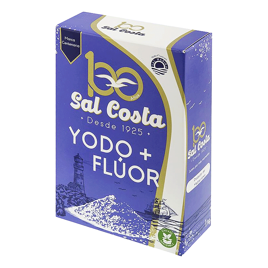 SAL MARINA CON YODO+FLUOR 1 KILO