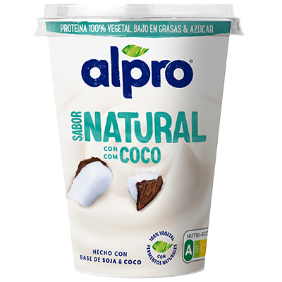 POSTRE DE SOJA SABOR COCO 400 G.